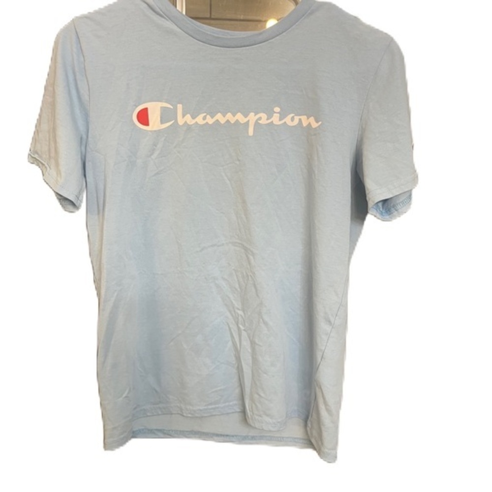 Champion Kids Sky Blue Short Sleeve Tee large 14/16